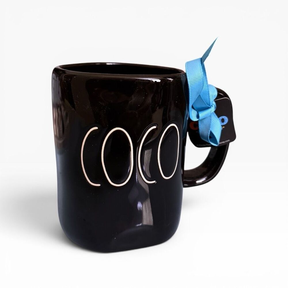 RAE DUNN Disney Pixar Coco "Coco" Double Sided Black Mug New with Tags